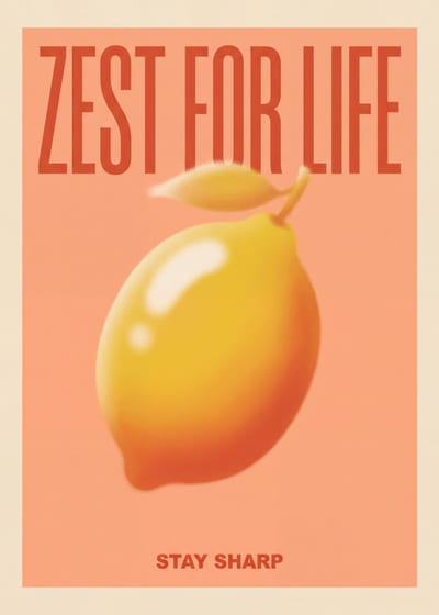 Zest for Life — lemon print