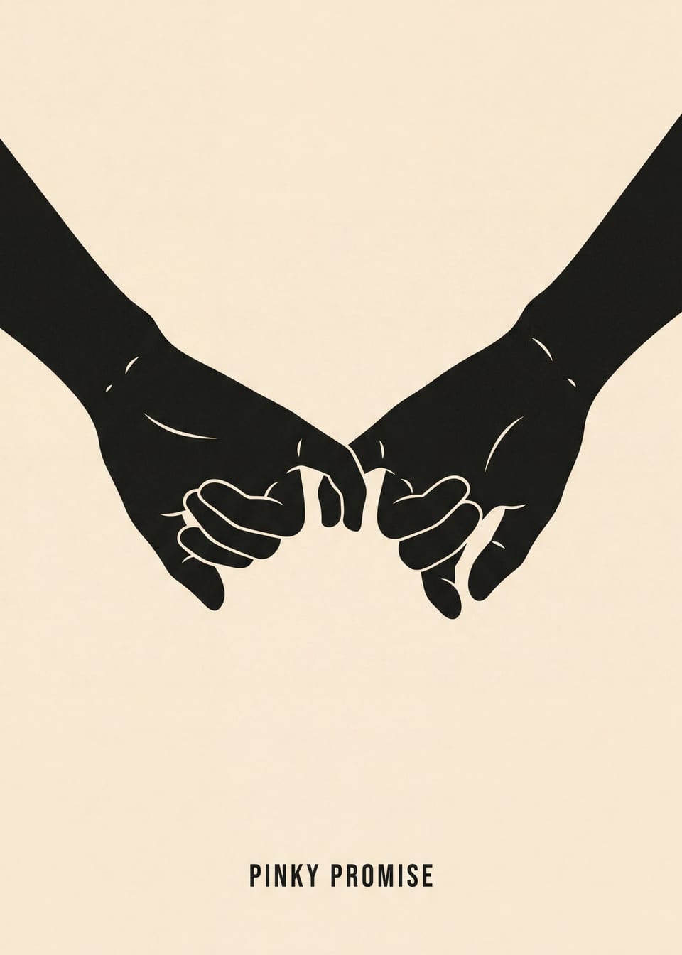 Pinky Promise — hands print