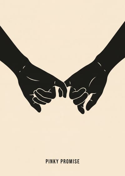 Pinky Promise — hands print