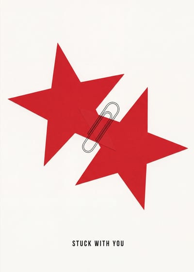 Stuck With You — paper stars print