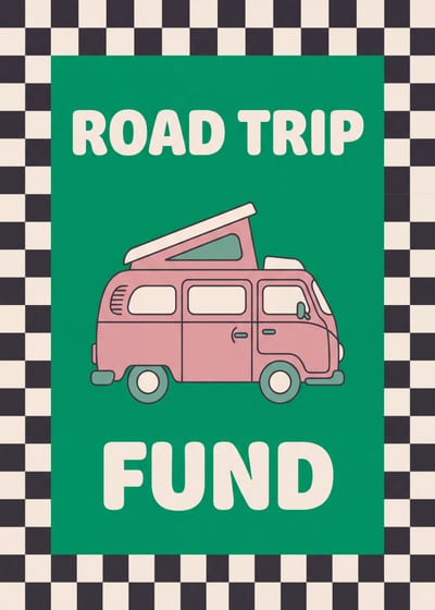 Road Trip Fund — camper van print