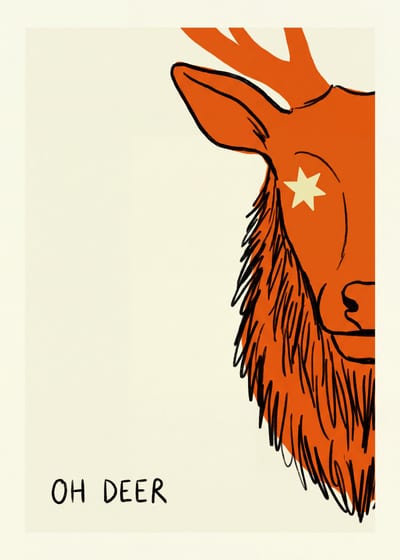 Oh Deer — stag print