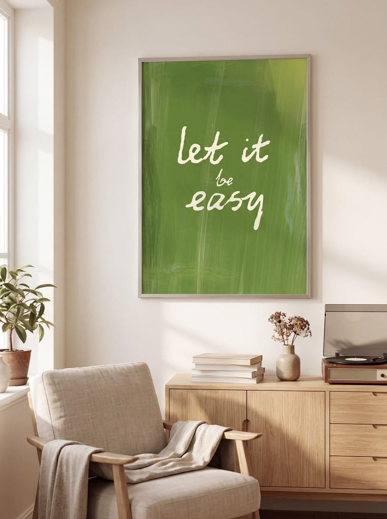 A sugarteddy poster on a wall — the reading corner